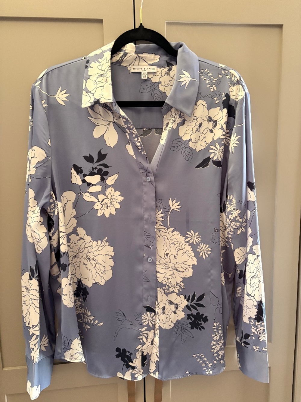 Silky Blue Blouse